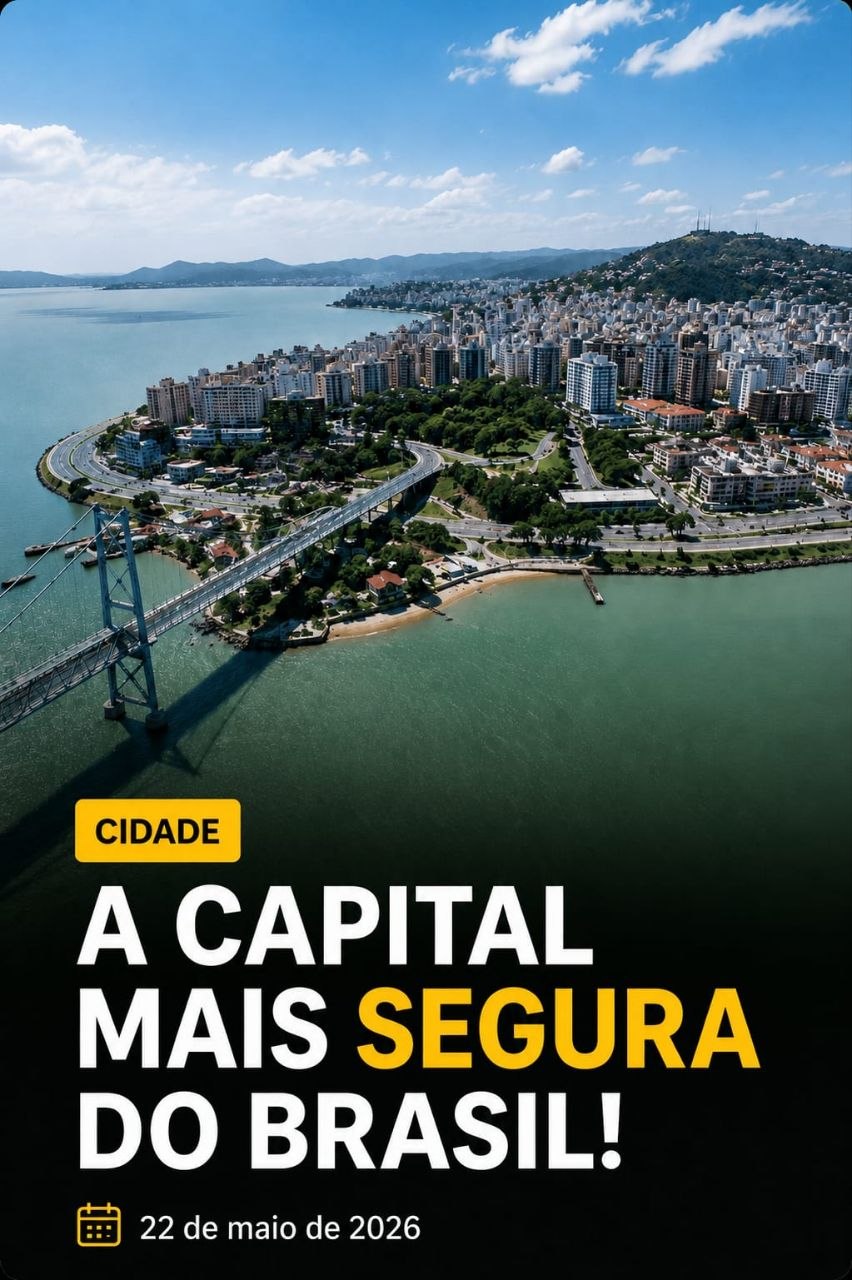 Post sobre Florianópolis como capital mais segura